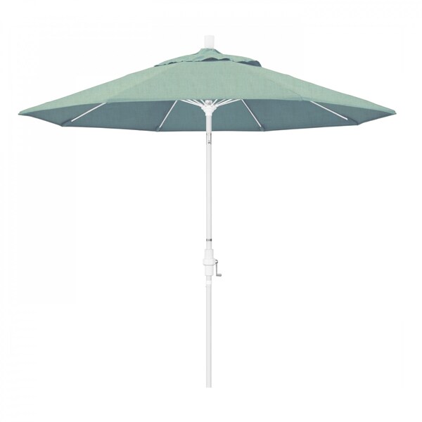 California Umbrella Patio Umbrella, Octagon, 101" H, Sunbrella Fabric, Spa - 194061026700