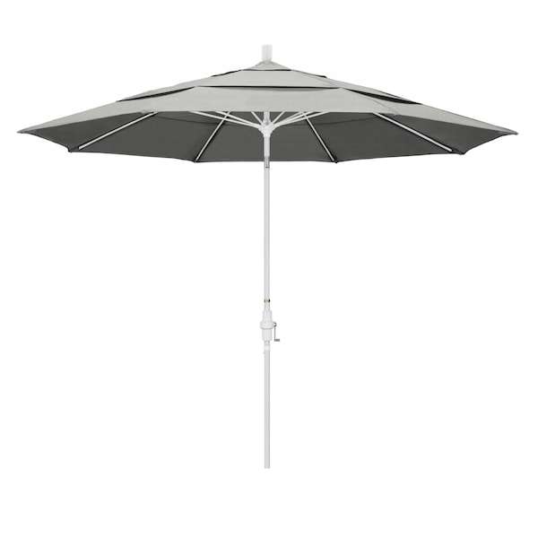 California Umbrella Patio Umbrella, Octagon, 109.5" H, Sunbrella Fabric, Granite - 194061021415