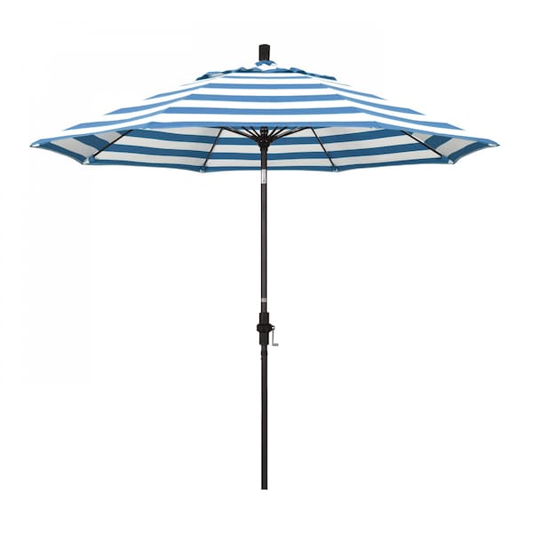 California Umbrella Patio Umbrella, Octagon, 101" H, Sunbrella Fabric, Cabana Regatta - 194061026076