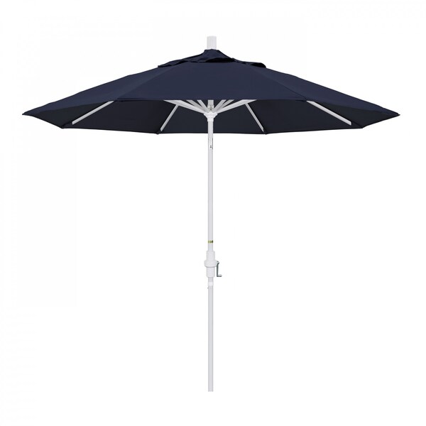 California Umbrella Patio Umbrella, Octagon, 102.38" H, Sunbrella Fabric, Navy - 194061018118