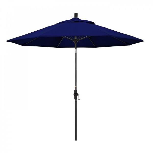 California Umbrella Patio Umbrella, Octagon, 101" H, Sunbrella Fabric, True Blue - 194061027790