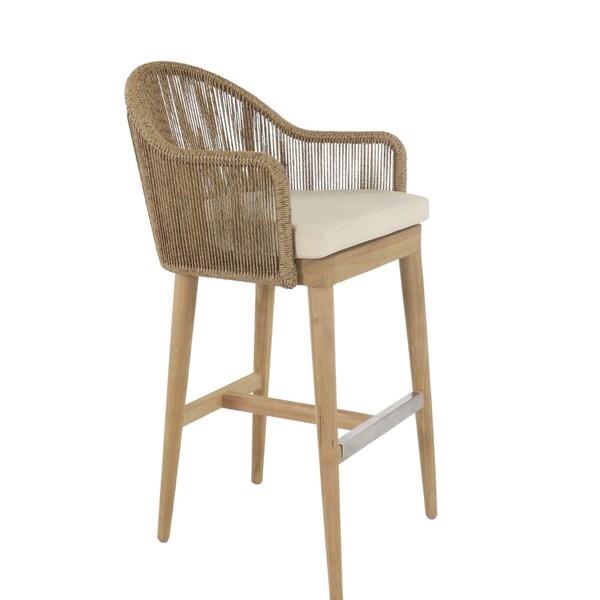 Skyline Design Calixto Barstool with Sunbrella Cushion - 24116-NTH-CUSH