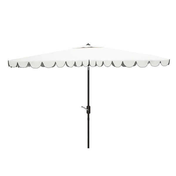 Safavieh 6.5 x 10 in. Venice Rectangle Umbrella White & Black - PAT8310E