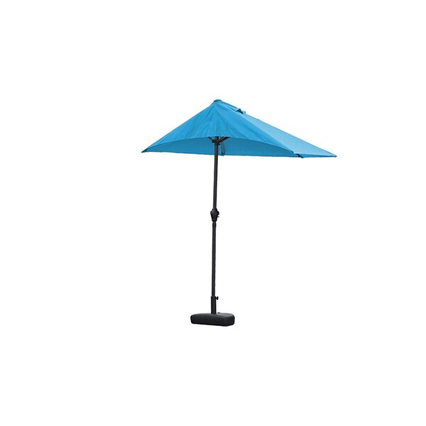 Pipers Pit 110 x 10 in. Blue iron Side Wall Umbrella - PI3657332