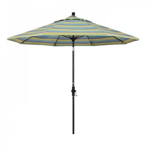 California Umbrella Patio Umbrella, Octagon, 101" H, Sunbrella Fabric, Astoria Lagoon - 194061027844