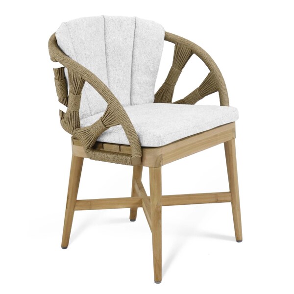 Skyline Design Krabi Dining Armchair with Sunbrella Cushion - 24107-RNAT-CUSH