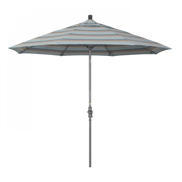 California Umbrella Patio Umbrella, Octagon, 101" H, Sunbrella Fabric, Gateway Mist - 194061025208