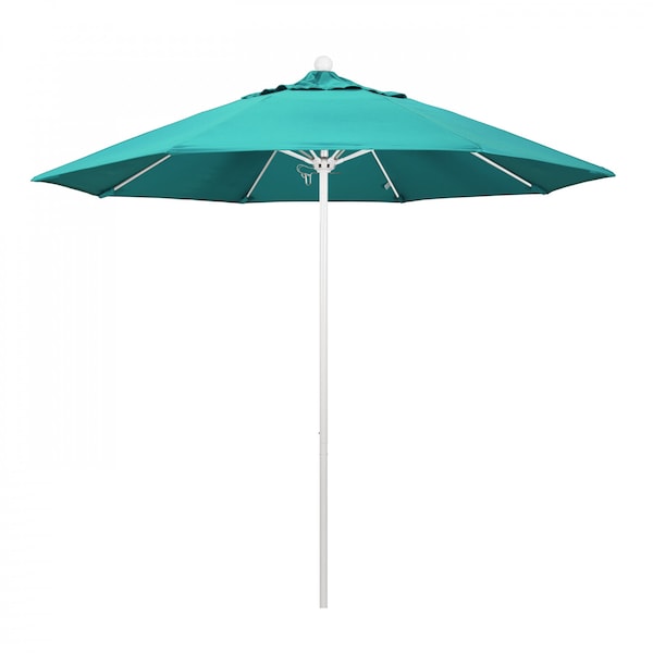 California Umbrella Patio Umbrella, Octagon, 103" H, Sunbrella Fabric, Aruba - 194061007303
