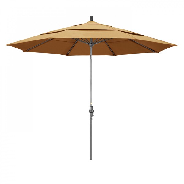California Umbrella Patio Umbrella, Octagon, 109.5" H, Sunbrella Fabric, Wheat - 194061019832
