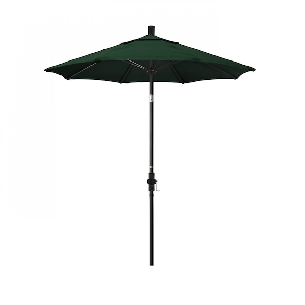 California Umbrella Patio Umbrella, Octagon, 102.5" H, Sunbrella Fabric, Forest Green - 194061024157