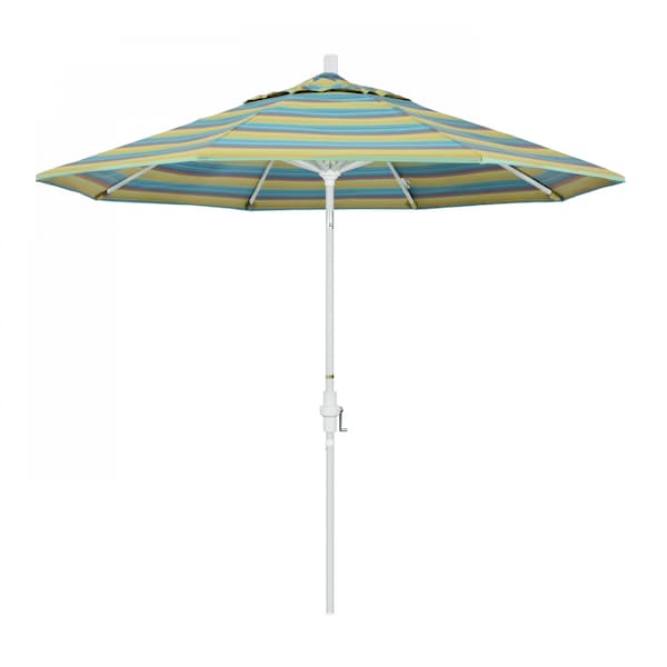 California Umbrella Patio Umbrella, Octagon, 102.38" H, Sunbrella Fabric, Astoria Lagoon - 194061018262