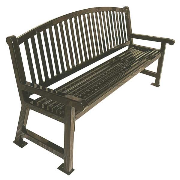 Ultrasite Outdoor Bench, 48 in. L., 36 in. H, Blue - 922-B4-BLUE
