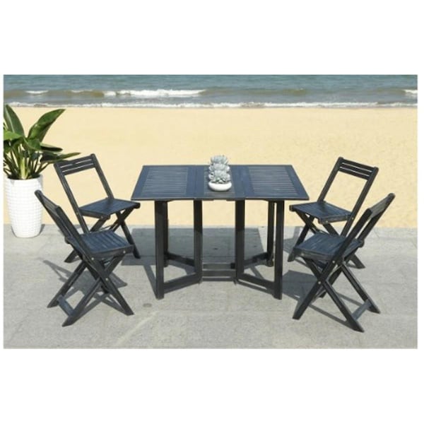 Safavieh Arvin Table & Chair Set - Black - PAT7001C
