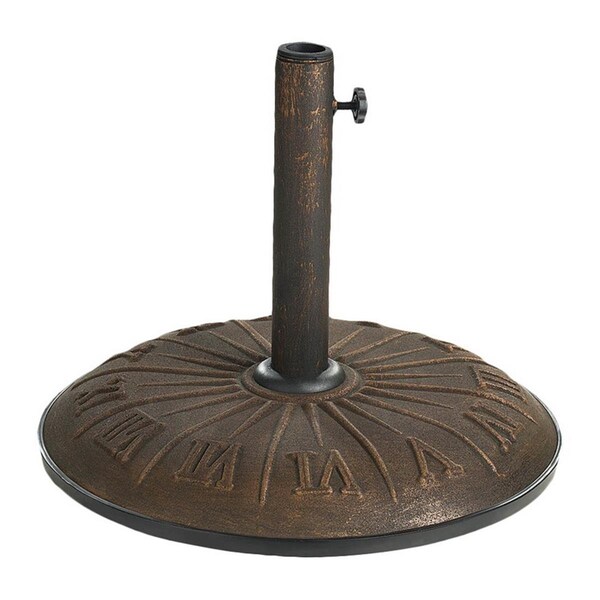 International Caravan Resin Compound Roman Numeral Umbrella Stand, Bronze - 23900AR-15-BZ