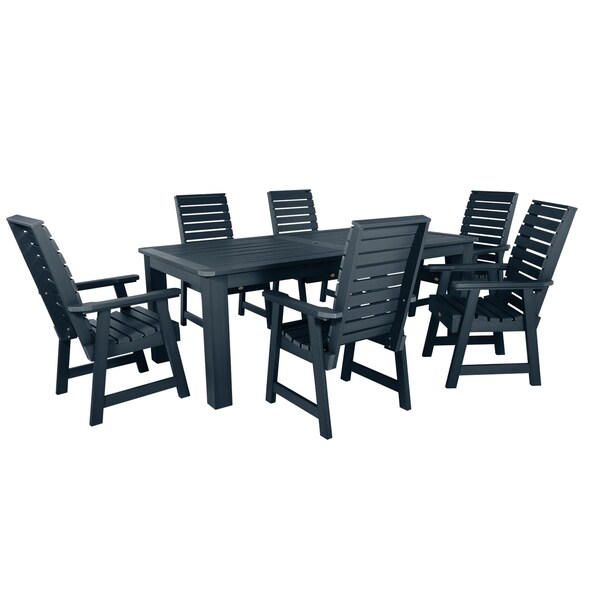 Highwood Usa Weatherly 7pc Rectangular Dining Set 84 x 42 - AD-ST7WL1CO5AA-FBE