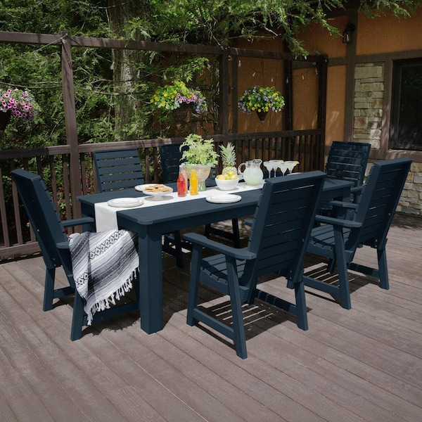 Highwood Usa Weatherly 7pc Rectangular Dining Set 84 x 42 - AD-ST7WL1CO5AA-FBE