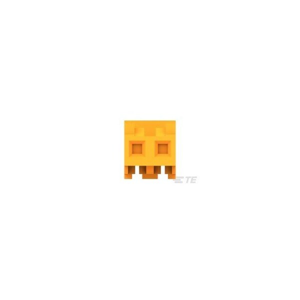 Te Connectivity Board Connector, 2 Contact(S), 1 Row(S), Female, 0.156 Inch Pitch, Idc Terminal, Locking, Orange - 3-644460-2