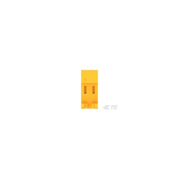 Te Connectivity Board Connector, 2 Contact(S), 1 Row(S), Female, 0.156 Inch Pitch, Idc Terminal, Locking, Orange - 3-644460-2