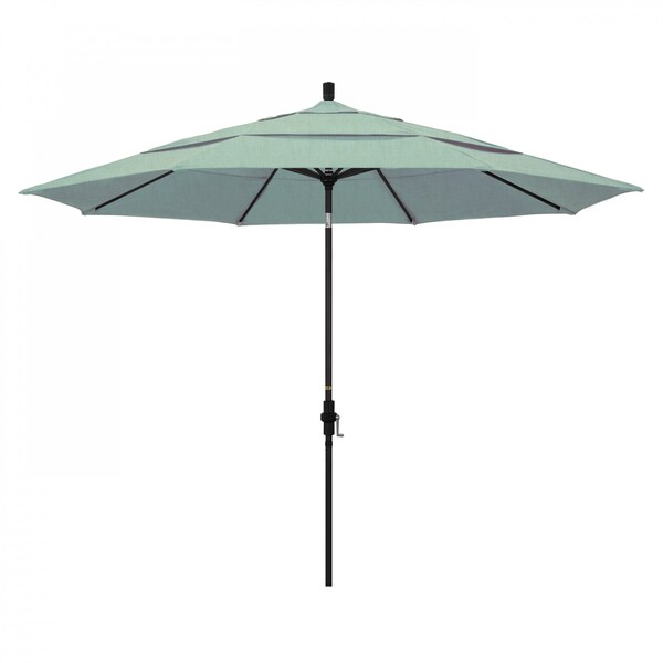 California Umbrella Patio Umbrella, Octagon, 110.5" H, Sunbrella Fabric, Spa - 194061015384