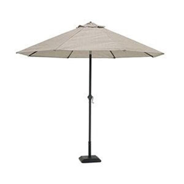 Grilltown J & J Global 9 ft. Steel Grey Umbrella - GR2669813