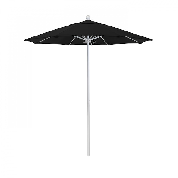 California Umbrella Patio Umbrella, Octagon, 96" H, Sunbrella Fabric, Black - 194061004593