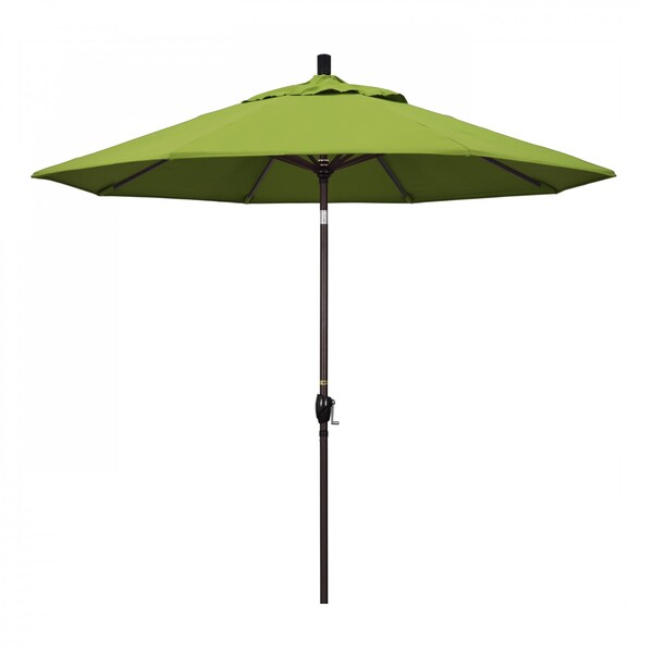 California Umbrella Patio Umbrella, Octagon, 101" H, Sunbrella Fabric, Macaw - 194061033050