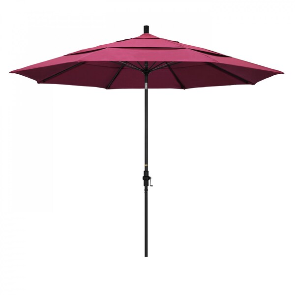 California Umbrella Patio Umbrella, Octagon, 109.5" H, Sunbrella Fabric, Hot Pink - 194061022498