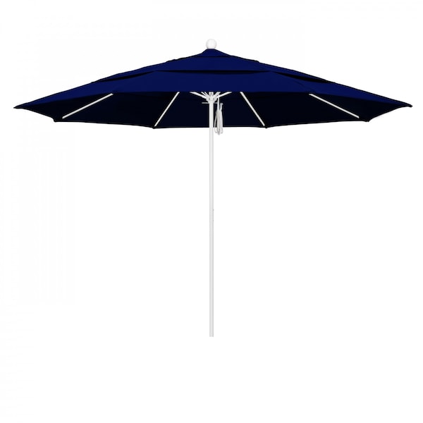 California Umbrella Patio Umbrella, Octagon, 107" H, Sunbrella Fabric, True Blue - 194061002032