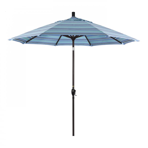 California Umbrella Patio Umbrella, Octagon, 101" H, Sunbrella Fabric, Dolce Oasis - 194061033197