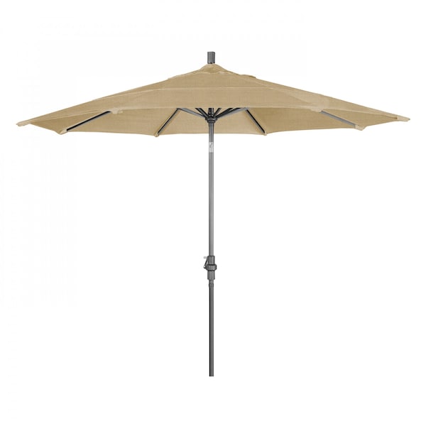 California Umbrella Patio Umbrella, Octagon, 110.5" H, Sunbrella Fabric, Linen Sesame - 194061013137