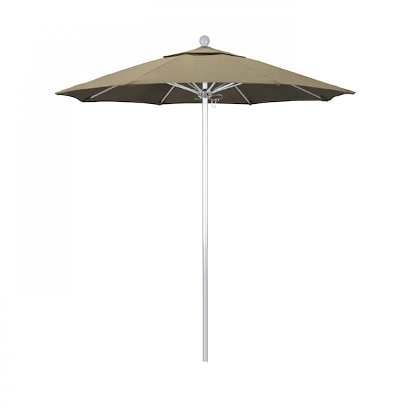 California Umbrella Patio Umbrella, Octagon, 96" H, Sunbrella Fabric, Heather Beige - 194061003053