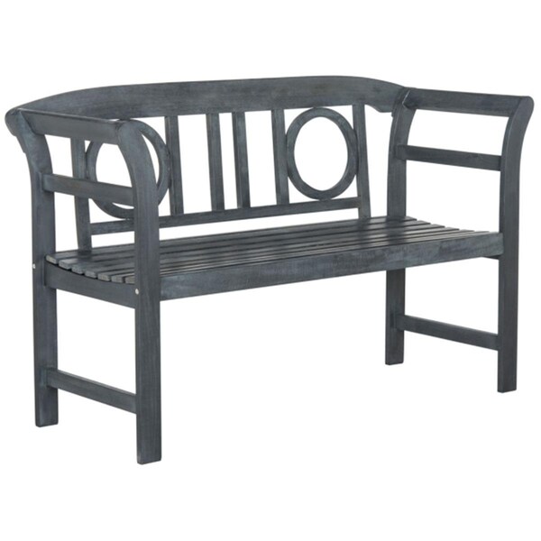 Safavieh Moorpark 2 Seat Bench- Ash Grey - 31.1 x 49.2 x 19.7 in. - PAT6743B