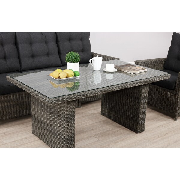 Alaterre Furniture Asti All-Weather Wicker Outdoor 26"H Cocktail Table - AWWF04FF