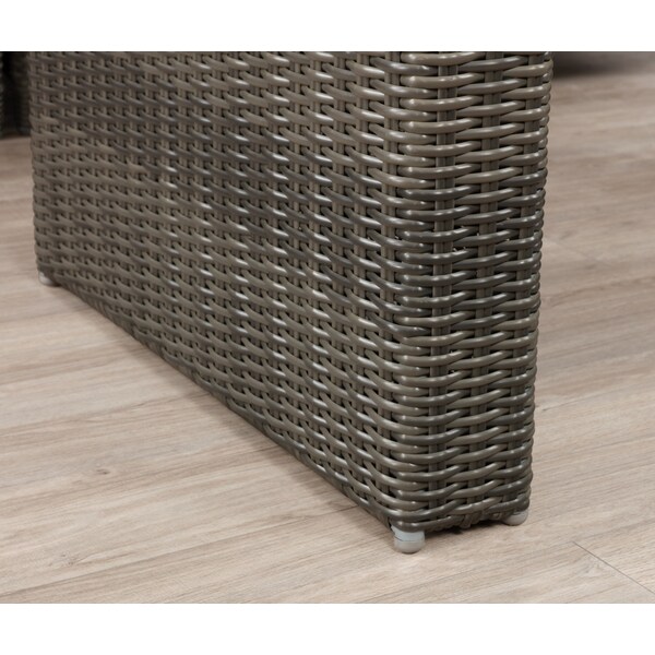 Alaterre Furniture Asti All-Weather Wicker Outdoor 26"H Cocktail Table - AWWF04FF