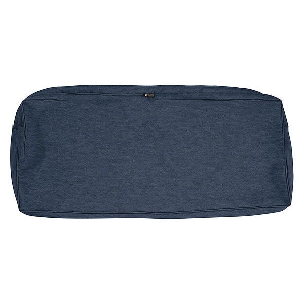 Classic Accessories Montlake Bench/Sette Cushion Slipcover, Heather Indigo, 18"x48" - 60-138-015501-RT