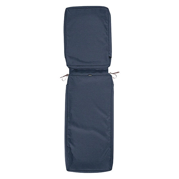 Classic Accessories Montlake Chaise Lounge Cushion Slipcover, Heather Indigo, 80"x26" - 60-228-015501-RT