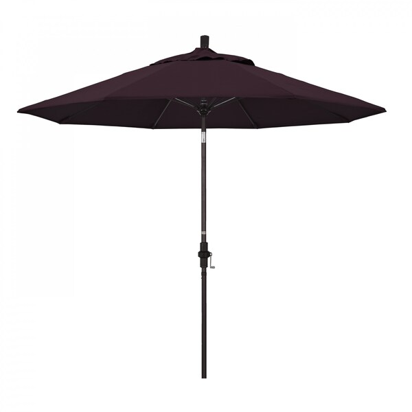 California Umbrella Patio Umbrella, Octagon, 101" H, Pacifica Fabric, Purple - 194061026533