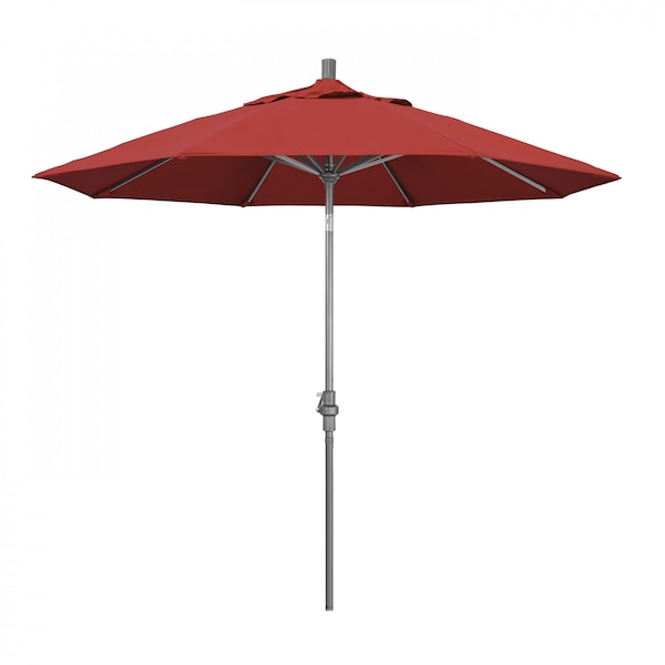 California Umbrella Patio Umbrella, Octagon, 102.38" H, Olefin Fabric, Red - 194061016589