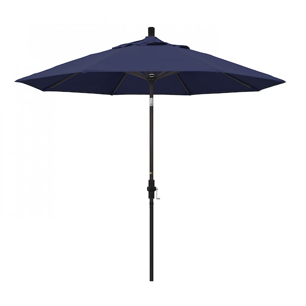 California Umbrella Patio Umbrella, Octagon, 102.38" H, Olefin Fabric, Navy - 194061017470
