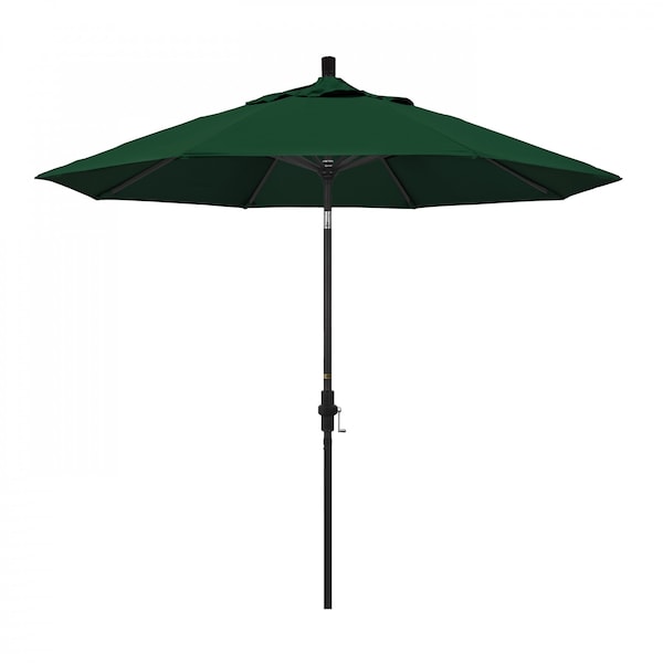 California Umbrella Patio Umbrella, Octagon, 102.38" H, Olefin Fabric, Hunter Green - 194061019269