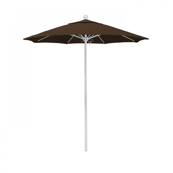 California Umbrella Patio Umbrella, Octagon, 96" H, Olefin Fabric, Teak - 194061005040