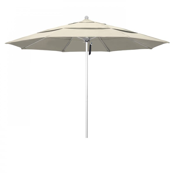 California Umbrella Patio Umbrella, Octagon, 107" H, Olefin Fabric, Beige - 194061000496