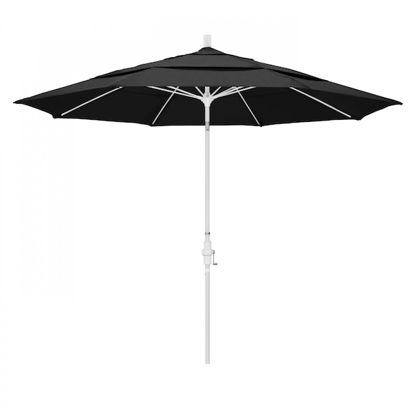 California Umbrella Patio Umbrella, Octagon, 109.5" H, Olefin Fabric, Black - 194061021873