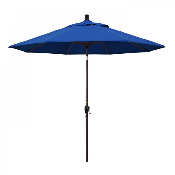 California Umbrella Patio Umbrella, Octagon, 101" H, Pacifica Fabric, Pacific Blue - 194061033524