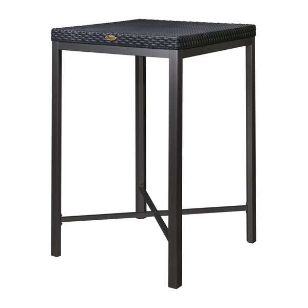 Lagoon Russ Rattan Style Bar Table with Aluminum Legs - 7022K3-B2LGS