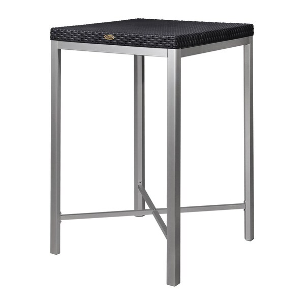 Lagoon Russ Rattan Style Bar Table with Aluminum Legs - 7022K3-B2LGS