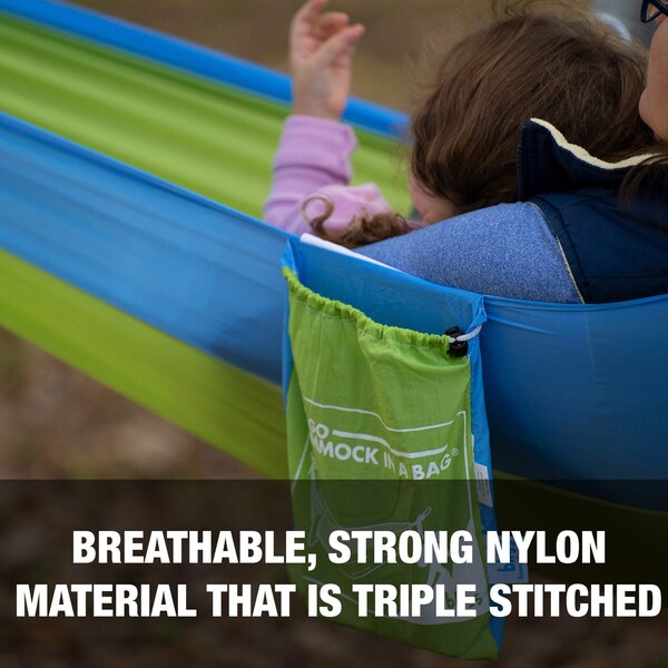 Snow Joe Bliss Hammocks Hammock in a Bag w Mosquito Net  Adjustable Tree Straps - BH-406XLS-N-MM