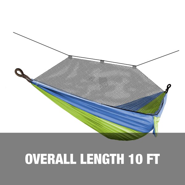 Snow Joe Bliss Hammocks Hammock in a Bag w Mosquito Net  Adjustable Tree Straps - BH-406XLS-N-MM