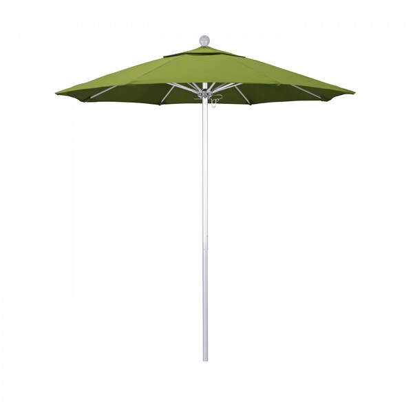 California Umbrella Patio Umbrella, Octagon, 96" H, Sunbrella Fabric, Macaw - 194061002964