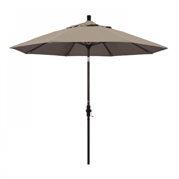 California Umbrella Patio Umbrella, Octagon, 102.38" H, Sunbrella Fabric, Taupe - 194061017265